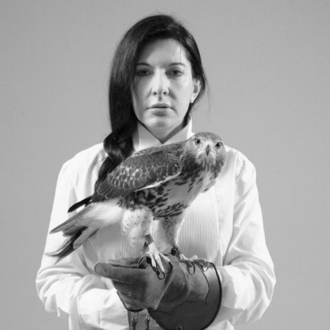 MARINA ABRAMOVIC, Portrait with Falcon, 2010