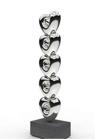 Love Me Totem, 2016, polished mirrored steel, Ed. of 5 + 2 AP,