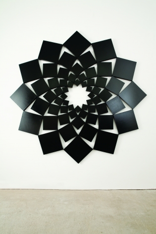 Saida I - Black, 1998, Enamel on Canvases