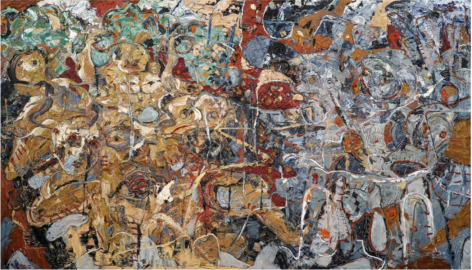 Collision I, 2020 Oil on Canvas 225 x 400 cm