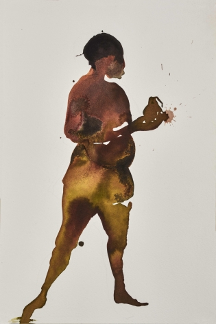 Figure 1, 2016, Ink on paper, 15 x 10 in / 38 x 25 cm